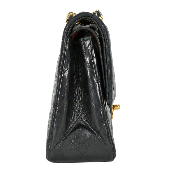 Chanel Matelasse Flap Shoulder Black Chain W Bag - Picture 1 of 14